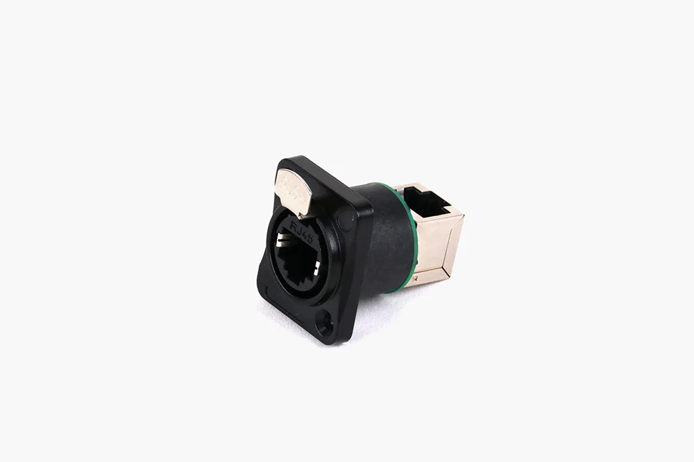 1PC RJ45 Shield Network Connector 8p8c Female Panel Mount Sockets RJ45 Ethernet Connector, Normal&Right Angle styles for options