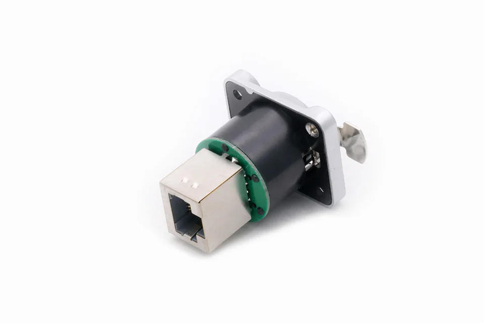 1PC RJ45 Shield Network Connector 8p8c Female Panel Mount Sockets RJ45 Ethernet Connector, Normal&Right Angle styles for options