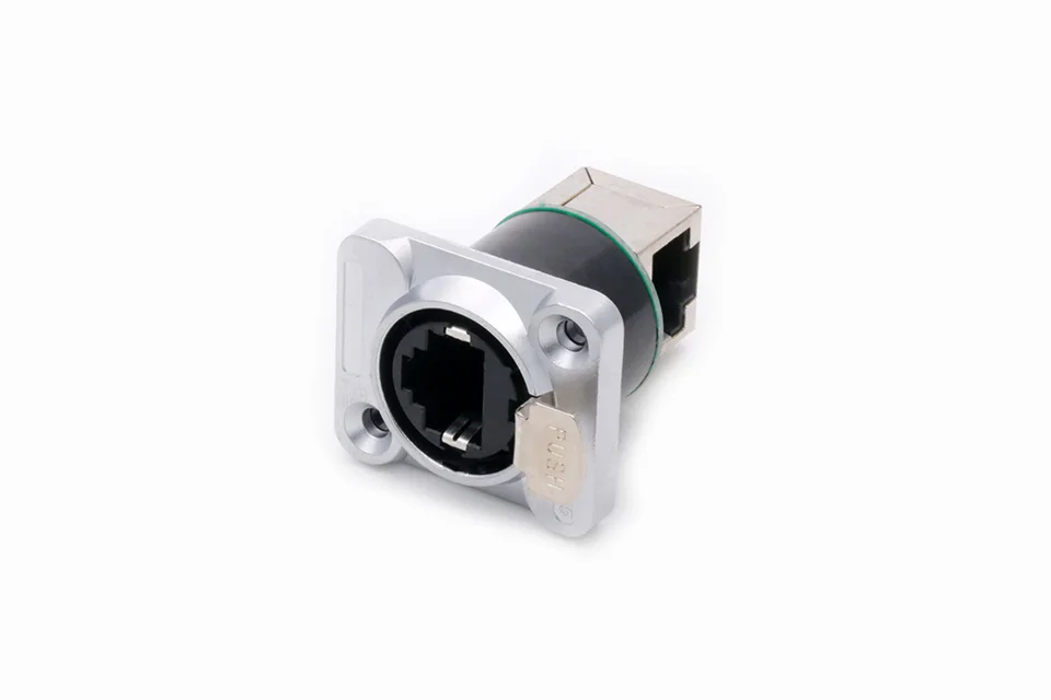 1PC RJ45 Shield Network Connector 8p8c Female Panel Mount Sockets RJ45 Ethernet Connector, Normal&Right Angle styles for options
