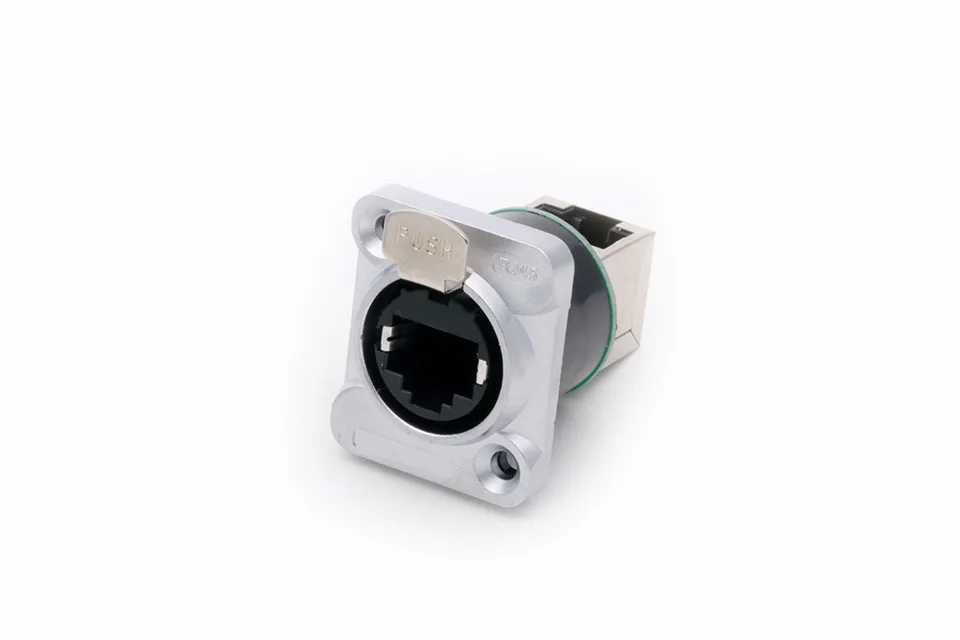 1PC RJ45 Shield Network Connector 8p8c Female Panel Mount Sockets RJ45 Ethernet Connector, Normal&Right Angle styles for options