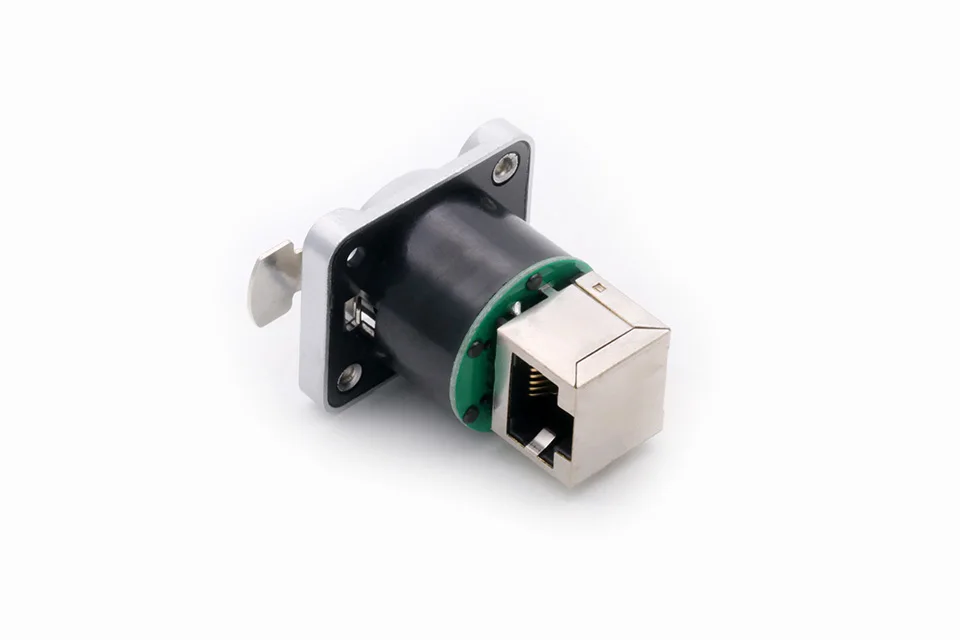 1PC RJ45 Shield Network Connector 8p8c Female Panel Mount Sockets RJ45 Ethernet Connector, Normal&Right Angle styles for options
