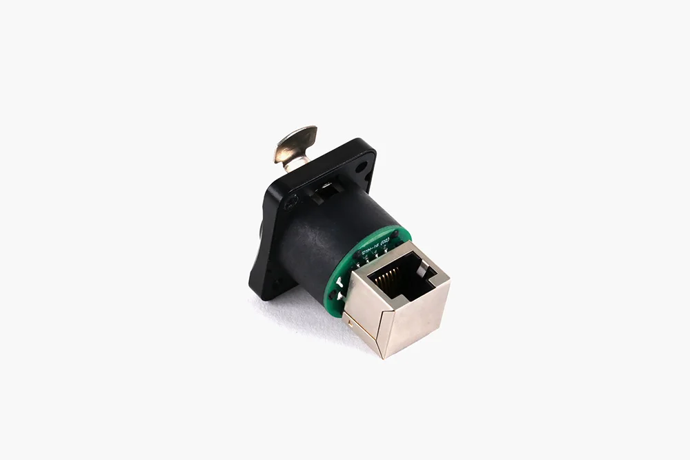 1PC RJ45 Shield Network Connector 8p8c Female Panel Mount Sockets RJ45 Ethernet Connector, Normal&Right Angle styles for options