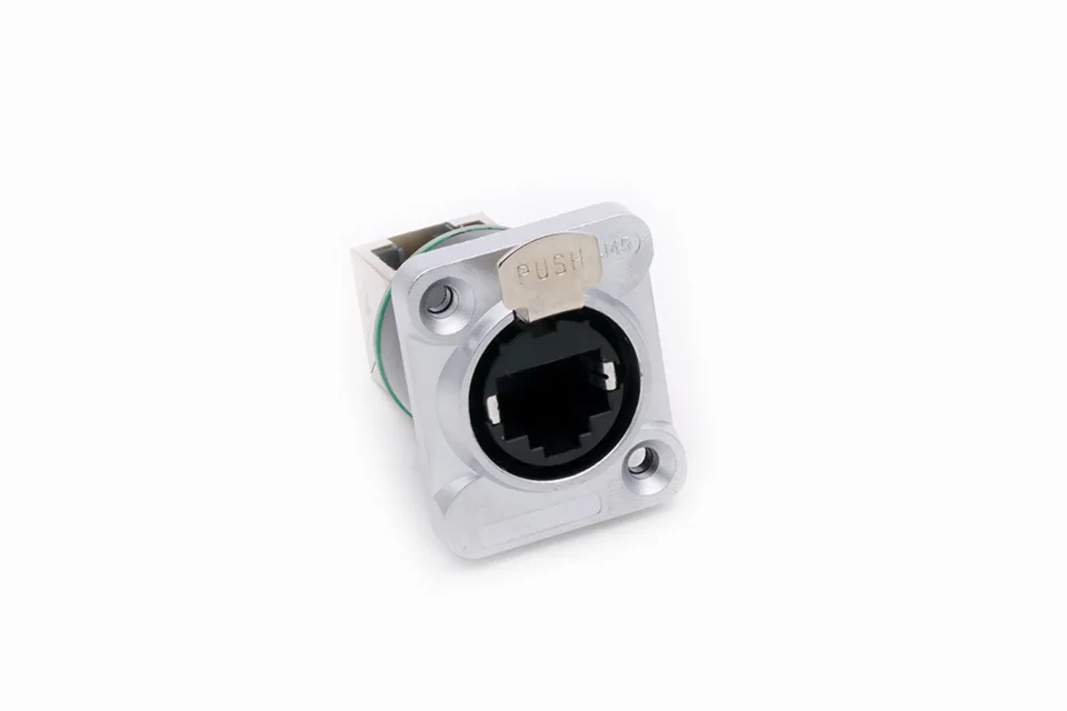 1PC RJ45 Shield Network Connector 8p8c Female Panel Mount Sockets RJ45 Ethernet Connector, Normal&Right Angle styles for options