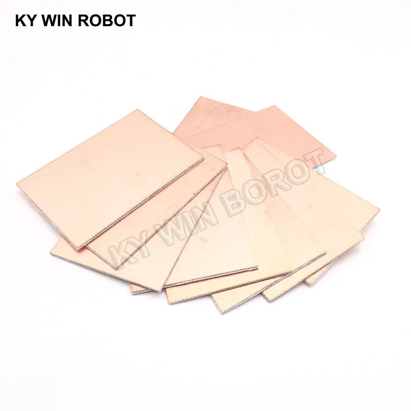 10 pcs FR4 PCB Double Side Copper Clad Plate DIY PCB Kit Laminate Circuit Board 5x7cm