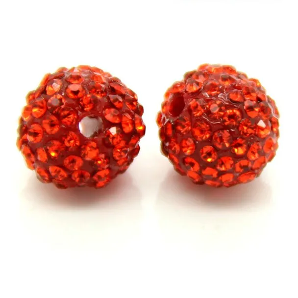 10mm 19 Colors Czech Crystal Rhinestones Pave Clay Round Disco Ball Loose Spacer Beads Bracelet Necklace Earring Making 10pcs/lo