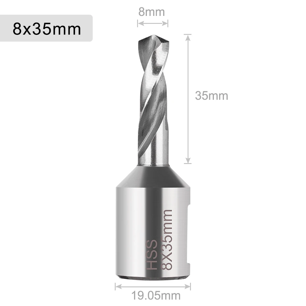 CMCP 1pc 6-60mm High Speed Steel Metal Core Drill Bit Annular Cutter Hollow Drill Bit Hole Opener Hole Saw Metal Drilling Tools
