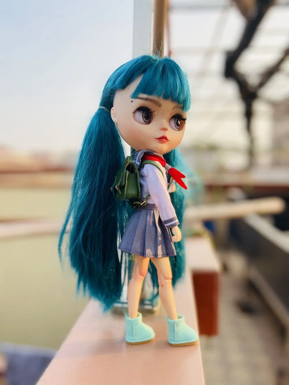 NEW Handmade 1PCS 1/6 BJD Mini School Bag for Blyth OB11 OB24 1/8 1/12 Dolls Accessories