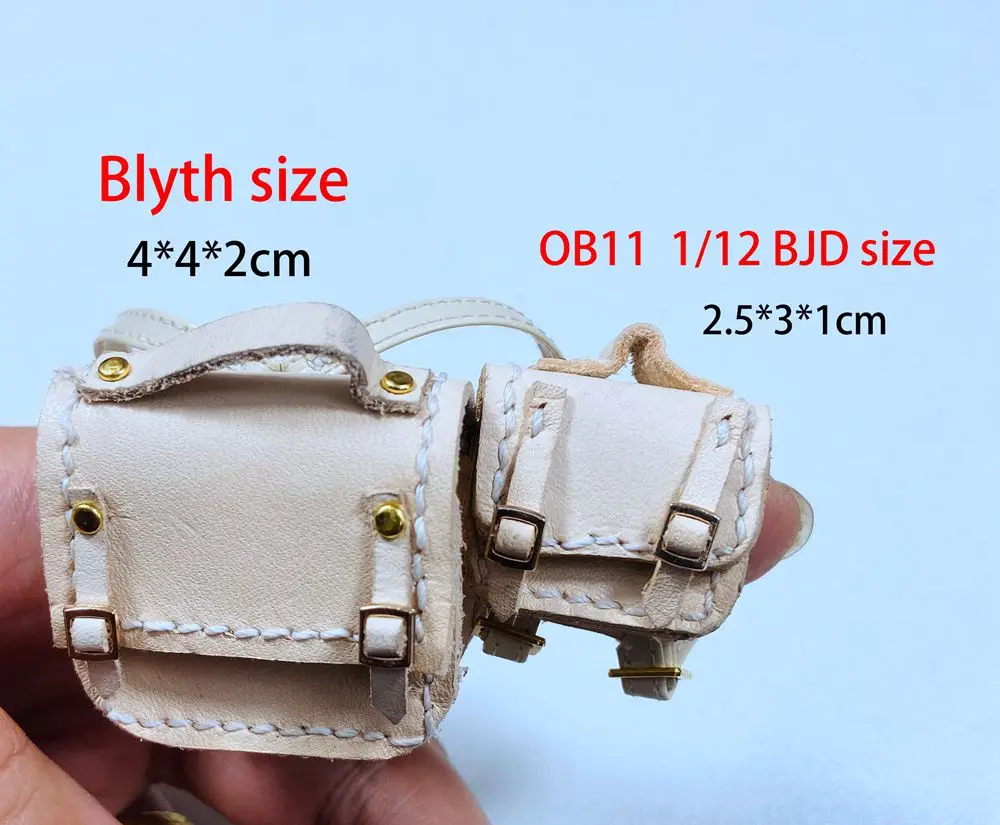 NEW Handmade 1PCS 1/6 BJD Mini School Bag for Blyth OB11 OB24 1/8 1/12 Dolls Accessories