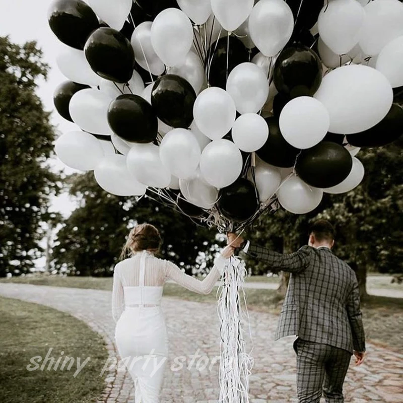 5-36inch Black Latex Balloons Wedding Birthday Party Baby Shower Christmas Balloon Arch Decorative Balloons for Party Decor