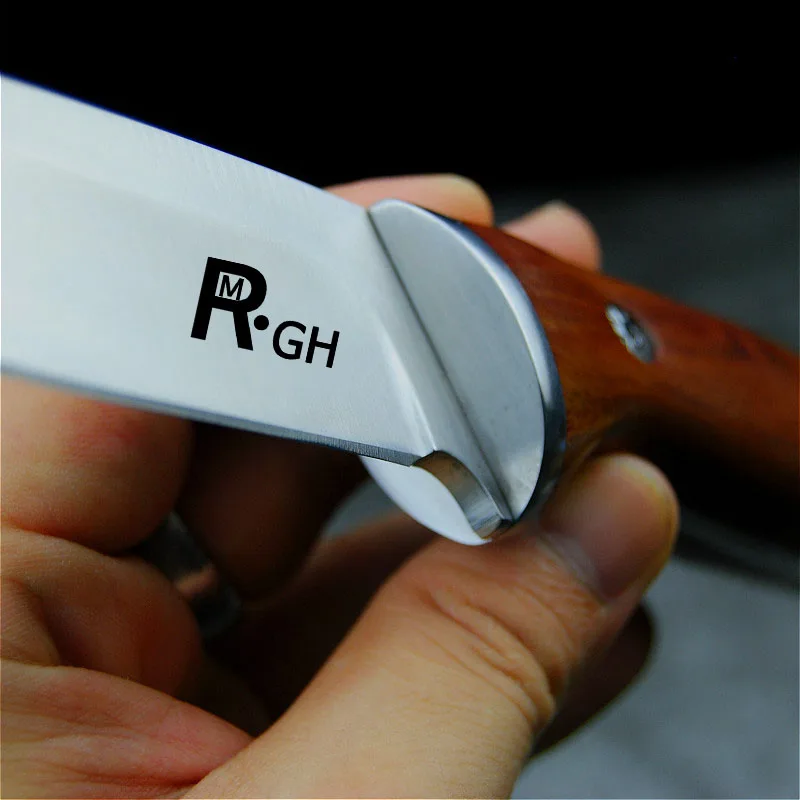 Japanese mirror-polished high-gloss 9CR18Mov knife - a practical outdoor self-defense blade for camping