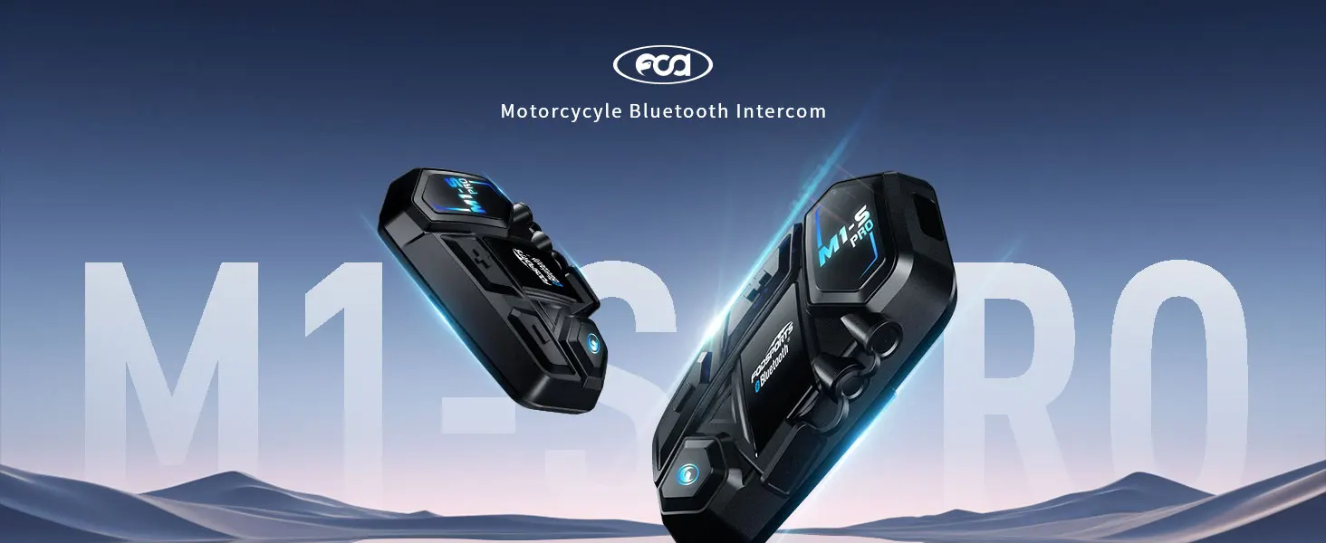 Fodsports Motorcycle Bluetooth Helmet Headset Intercom for 8 Riders M1S Pro Waterproof Wireless Intercomunicador Interphone MP3