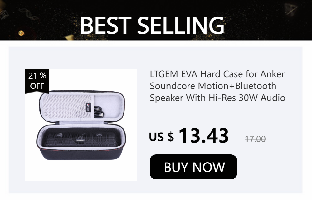 LTGEM EVA Hard Case for Sonos Move Smart Speaker