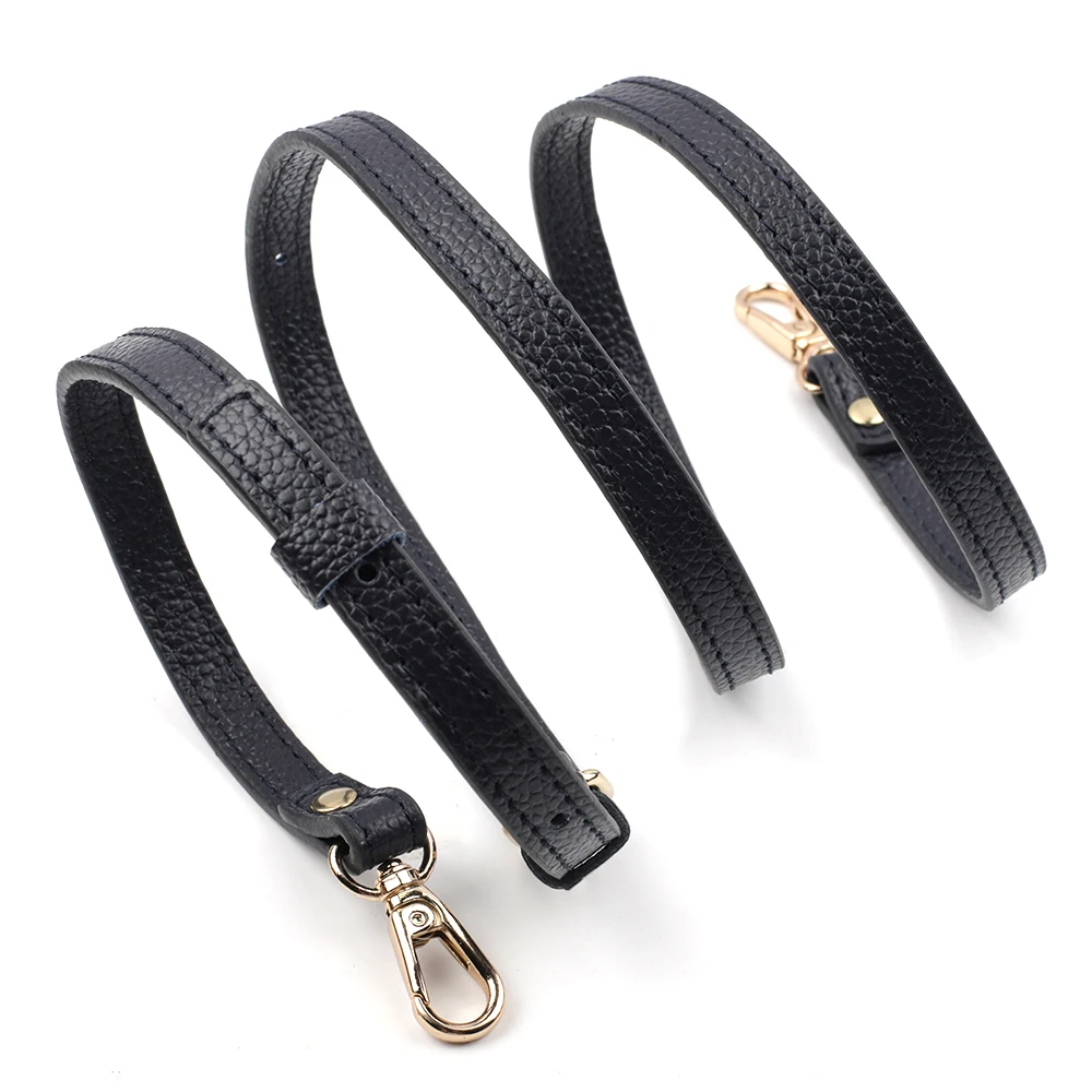 High Quality Genuine Leather Bags Strap Adjustable Replacement Crossbody Straps Gold Hardware for Women DIY Bag Accessories