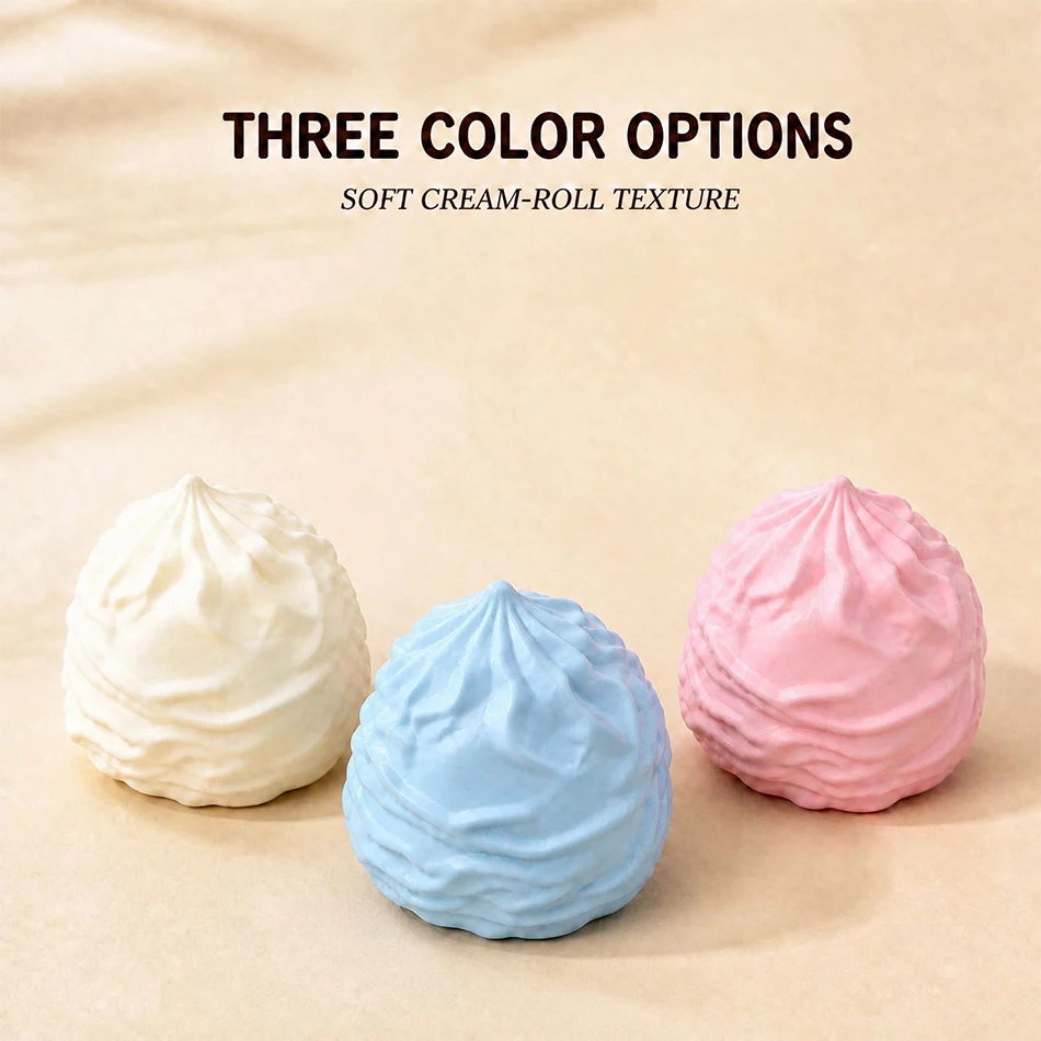 Croissant Squishy Toy Squeeze Toy Slow Rebound Stress Relief Soft Squeeze Anti-Anxiety Toy For Students Office Workers