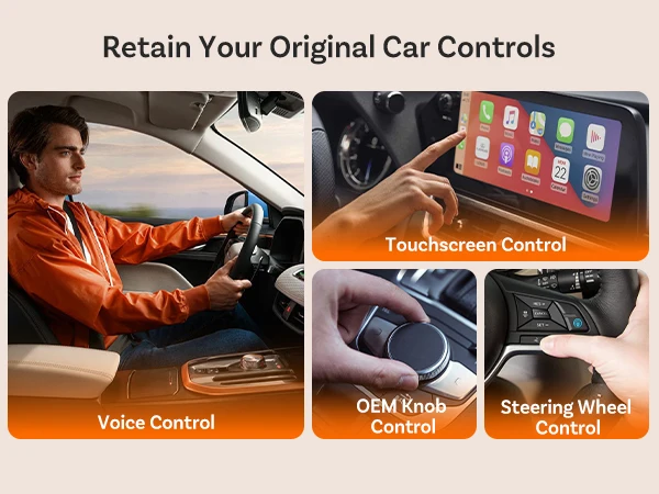 Ottocast Mini Core Wireless CarPlay Adapter Android Auto Adapter Wired to Wireless Dongle Fast Auto Reconnect Plug and Play NEW