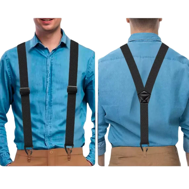 Hidden Suspenders for Men Heavy Duty Work Under Y Back Suspender Clothes  with