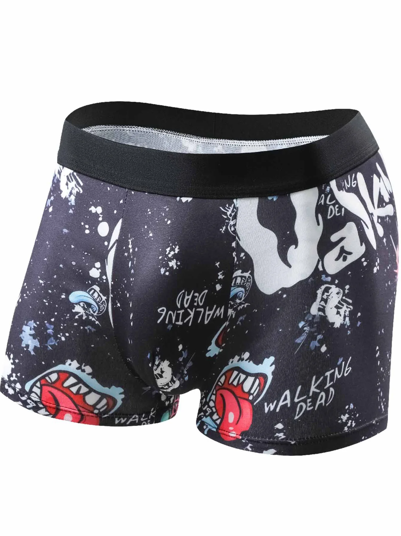 Random 5 Pieces of Men's Underwear Graffiti Personality Fashion Men's Boxers Four Seasons Trend Underwear Combination