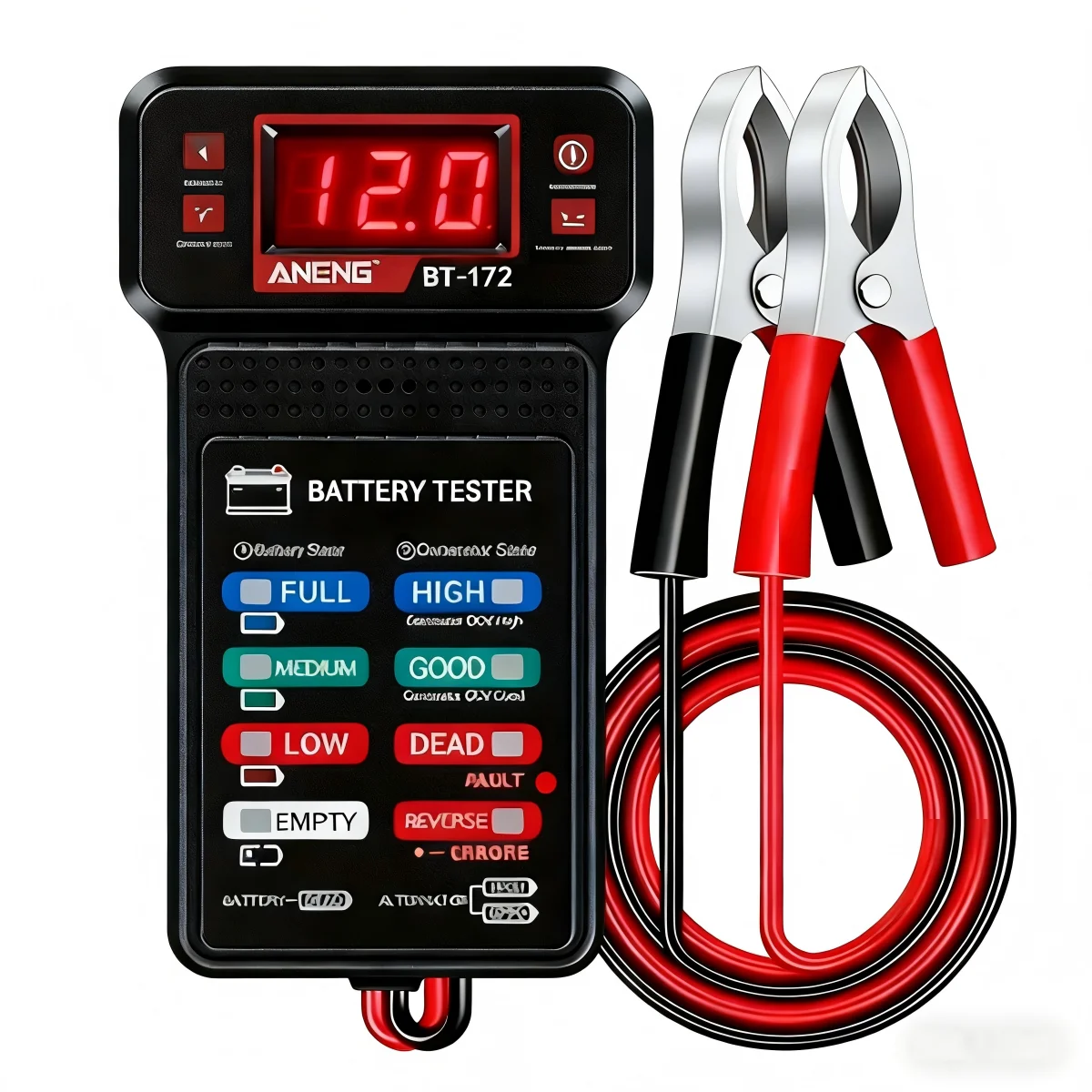 Smart Car Battery Tester, Suitable for Home Self-Checking/Repair Shops, One-Click Diagnosis of Life Span and Capacity, Quick Fault Identification, Intuitive Data Display, Compatible with Multiple Car Models, a Tester That Can Be Used in 10 Different Scenarios