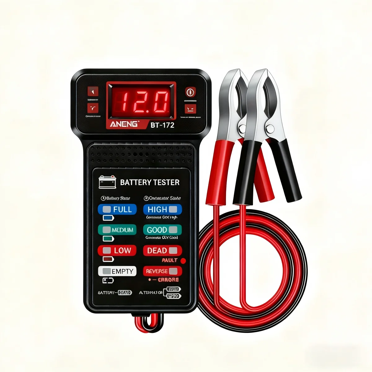 Smart Car Battery Tester, Suitable for Home Self-Checking/Repair Shops, One-Click Diagnosis of Life Span and Capacity, Quick Fault Identification, Intuitive Data Display, Compatible with Multiple Car Models, a Tester That Can Be Used in 10 Different Scenarios