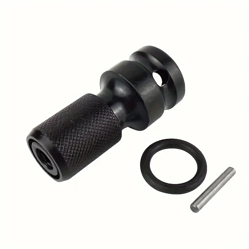 1/2 Square to 1/4 Hexagon Ratchet Sleeve Impact Wrench Sleeve Set Adapter Wrench Drive Converter Quick Release Tool