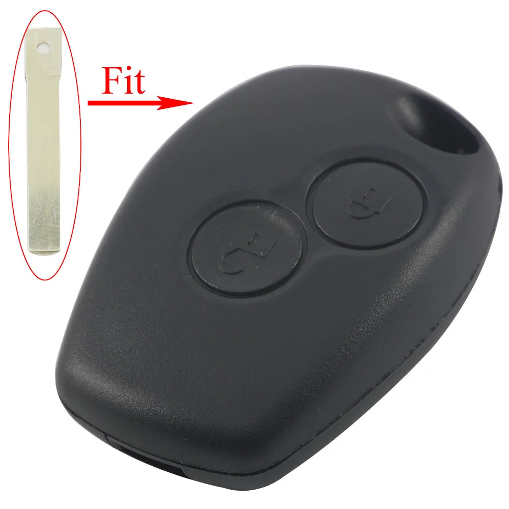 jingyuqin 2 Buttons Car Key Shell For Renault Dacia Modus Clio 3 Twingo Kangoo 2 Remote Fob Case