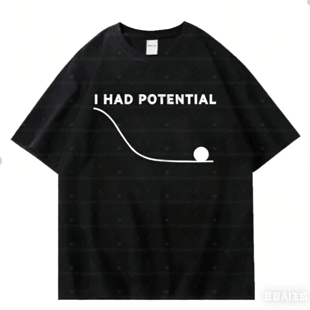 2026 Project Hail Mary - I Had Potential Graphic CAT Men T-Shirt Cotton Unisex O-Neck T-Shirt Men's Women Sweatshirt Men Hoodies