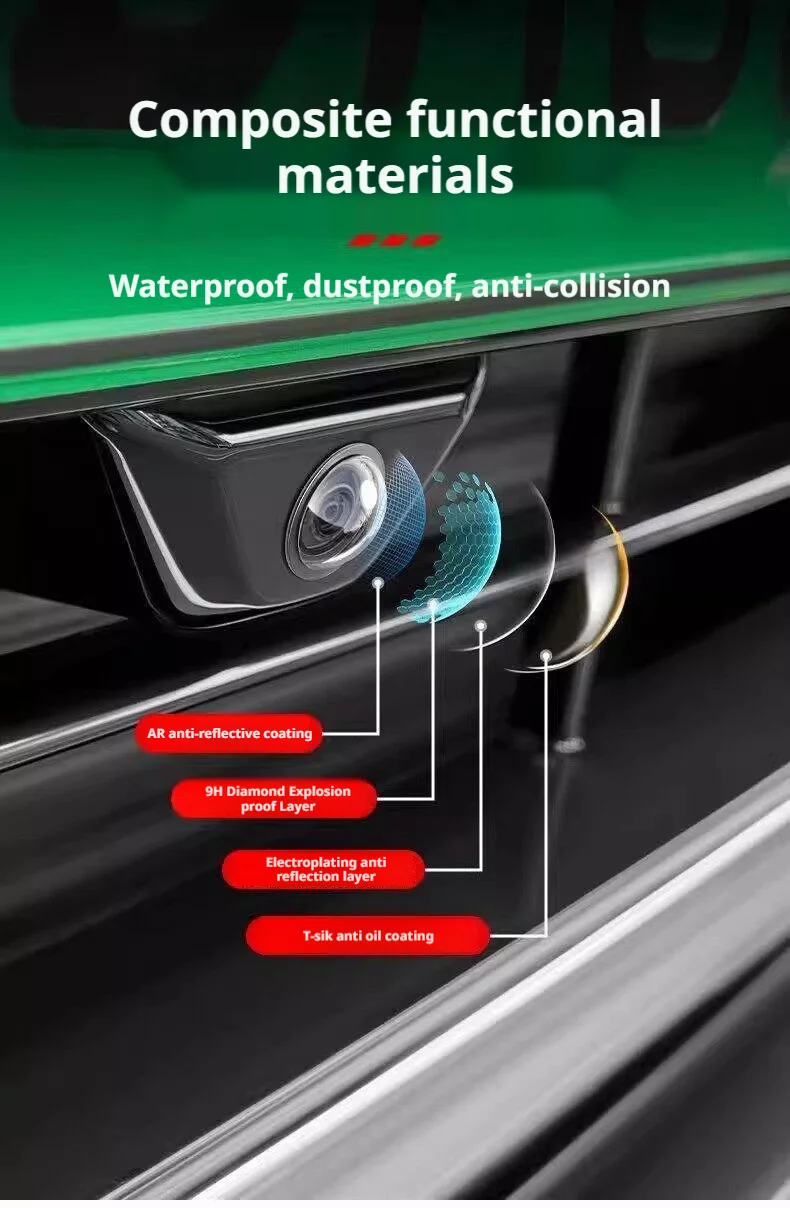 SEAMETAL 2/4Pcs Car Camera Lens Protector Cover Waterproof Dustproof Car Camera Guards Anti Scratch Transparent Protection Cover