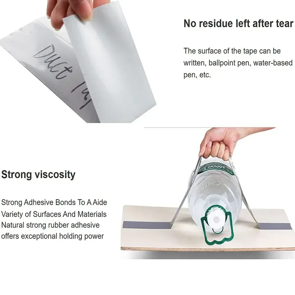 Super Sticky Cloth Duct Tape - Heavy Duty Industrial Adhesive Tape Waterproof for Carpet Binding Floor Repair Bundling