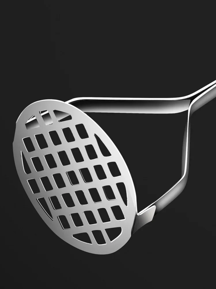 Stainless Steel Potato Masher Manual Fruit Vegetable Mud Press Food Crusher for Baby Complementary Food Kitchen Gadget