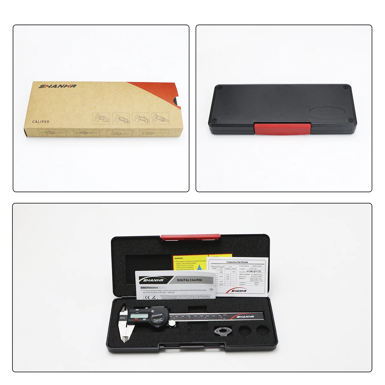 SHANHR Hardened Stainless Steel 0-150 mm Digital Caliper Messschieber Caliper Electronic Vernier Micrometro
