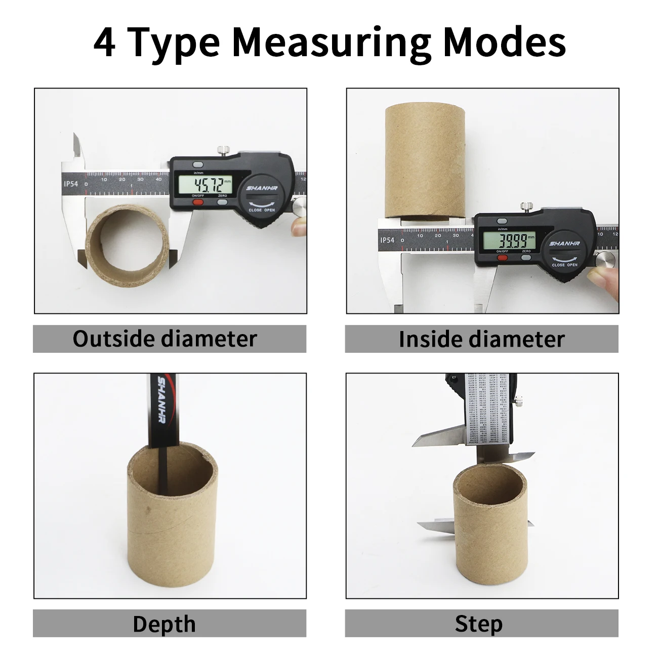 SHANHR Hardened Stainless Steel 0-150 mm Digital Caliper Messschieber Caliper Electronic Vernier Micrometro