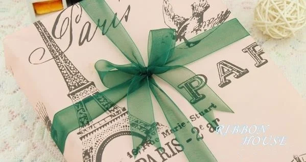 (50 Yards/Roll) Organza Ribbon Wholesale Gift Wrapping Decoration Christmas Silk Ribbons Lace Fabric 12/15/20/25/40/50mm