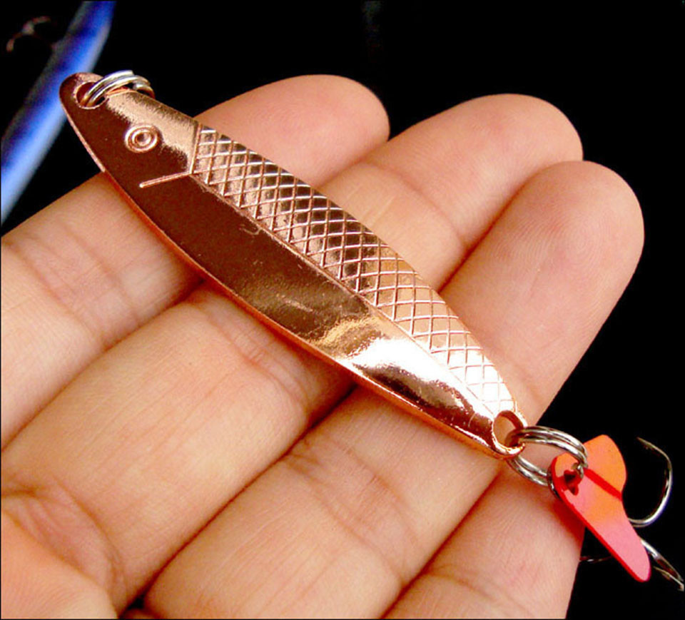 2PCS/Lot 6cm 10g Metal Spinner Spoon Fishing Lure Hard Baits Sequins Noise Paillette Artificial Bait with Treble Hook