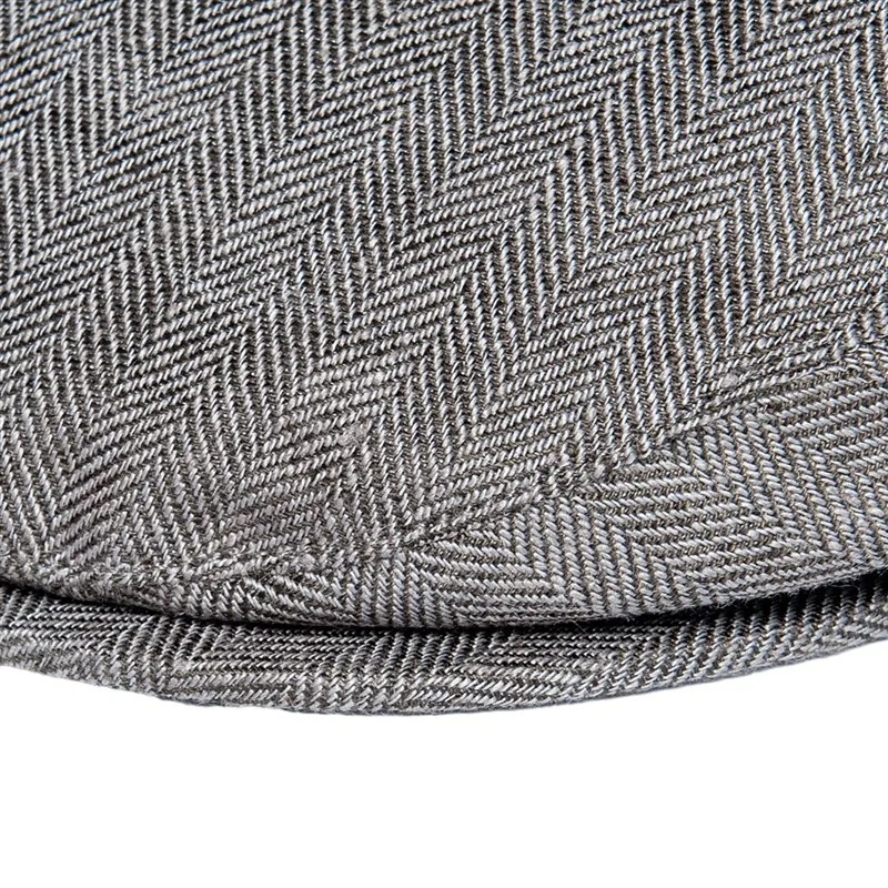 BOTVELA Men Cap Herringbone Linen Newsboy Caps High Quality Flat Caps Driver Ivy Hat Bakerboy Hats Cool Boina for Male
