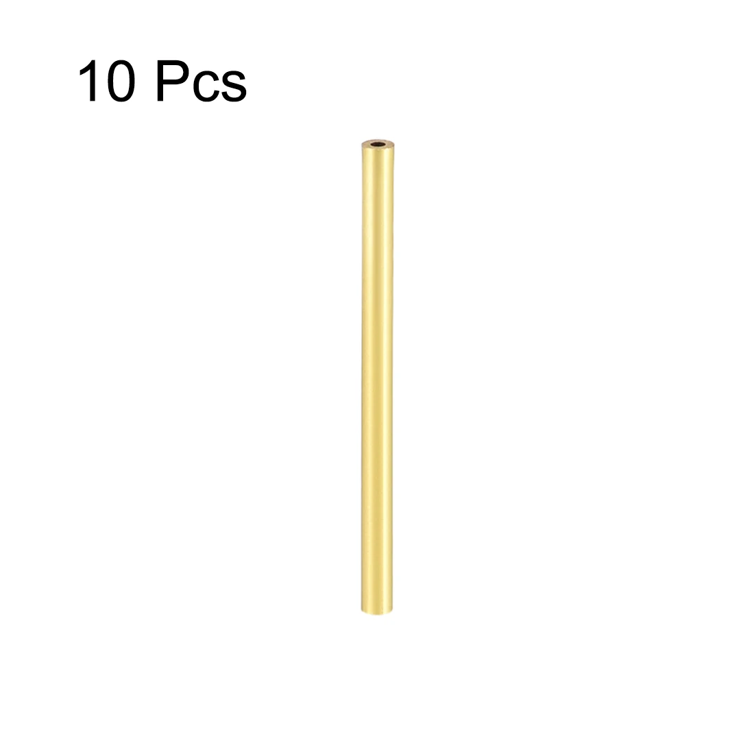 10Pcs Brass Round Tube 2-10mm OD 0.5mm/1mm Wall Thickness 30mm Length Seamless Pipe Tubing for DIY Crafts Macrame Wall Hanging