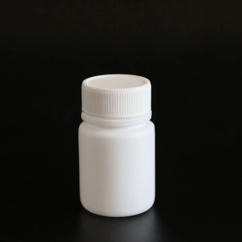10PCS 15ml/20ml/30ml/60ml/100ml Plastic PE White Empty Seal Bottles Solid Powder Medicine Pill Vials Reagent Packing Containers