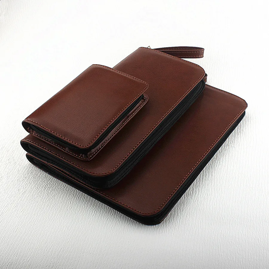 New Leather Large Capacity Fountain Pencil Case 48 Slots Pen Bag Writing Holder Supplies Accessories