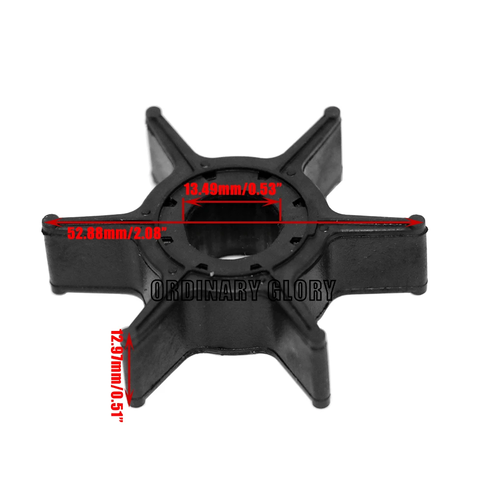 Water pump impeller 63V-44352-01-00 63V-44352-01 for YAMAHA 9.9HP 15HP 20HP outboard motor