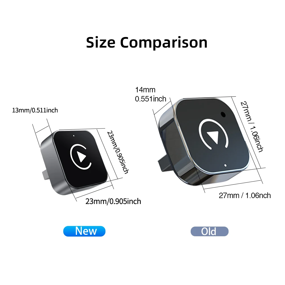 2026 2IN1 Wireless CarPlay Android Auto USB/Type-C Adapter Dongle Smart Box Plug Play For VW Toyota Nissan Honda Ford Benz KIA