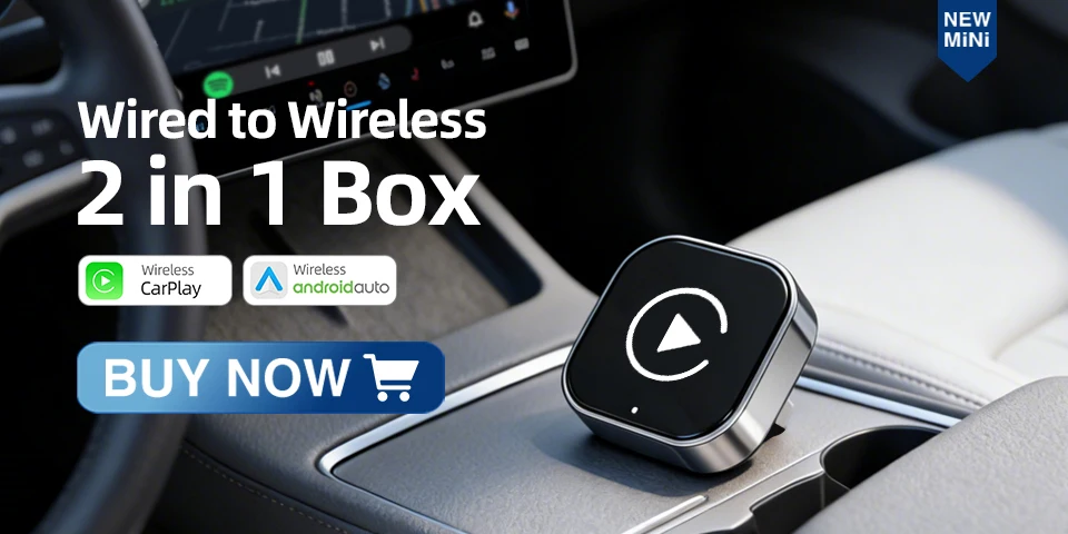 2026 2IN1 Wireless CarPlay Android Auto USB/Type-C Adapter Dongle Smart Box Plug Play For VW Toyota Nissan Honda Ford Benz KIA