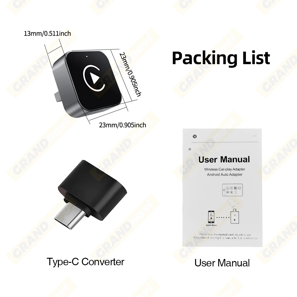 2026 2IN1 Wireless CarPlay Android Auto USB/Type-C Adapter Dongle Smart Box Plug Play For VW Toyota Nissan Honda Ford Benz KIA