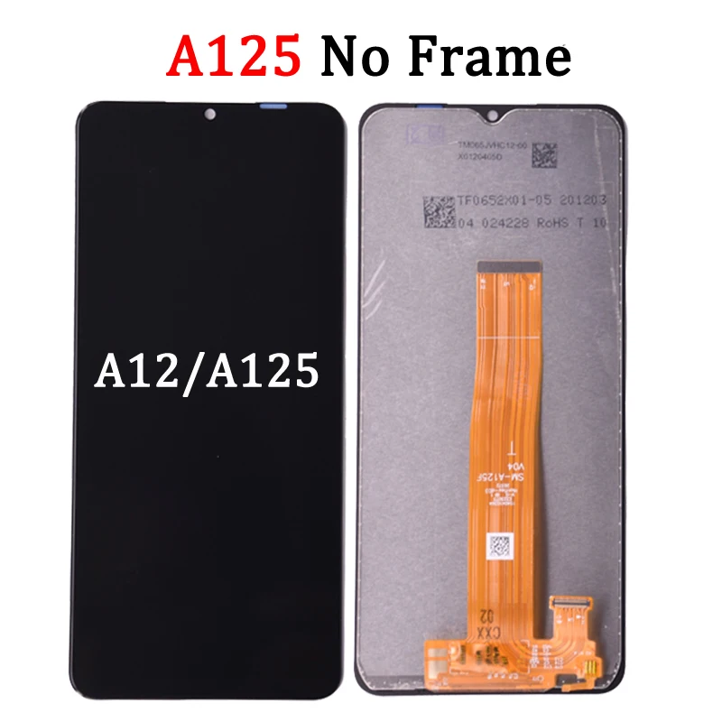 100% Test For Samsung A12 LCD A125F SM-A125F A125 Display Touch Screen Digitizer For Samsung A12 Screen Replacement
