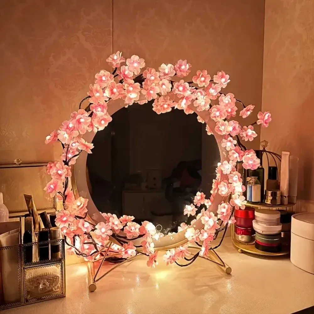 1PC 72/96/144LED Cherry Blossom Tree Lights USB Powered Dimmable LED Artificial Flower Branch Lamp for Bedroom Wedding Party