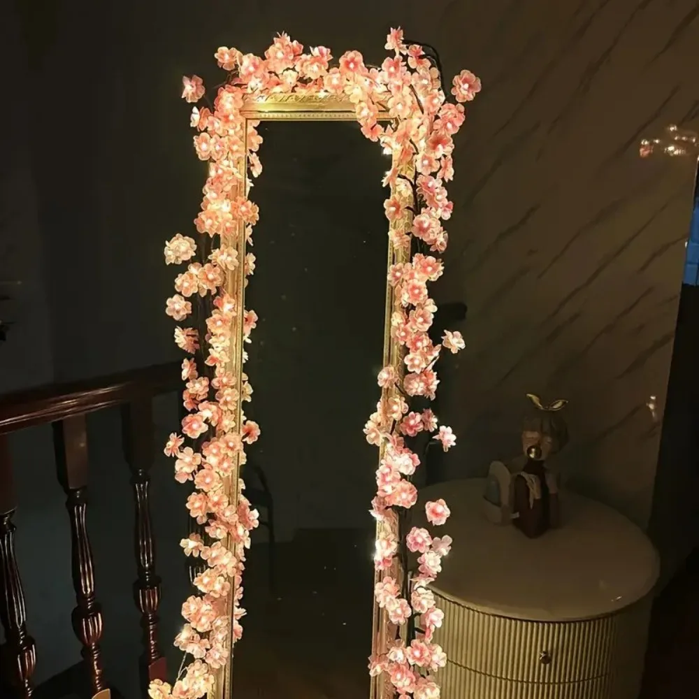 1PC 72/96/144LED Cherry Blossom Tree Lights USB Powered Dimmable LED Artificial Flower Branch Lamp for Bedroom Wedding Party