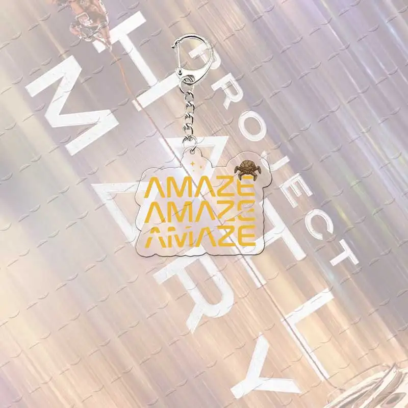 Project Hail Mary Mission Crest Acrylic Keychain Bag Charm Accessories Rocky Space Andy Weir Astrophage Keyrings Pendant