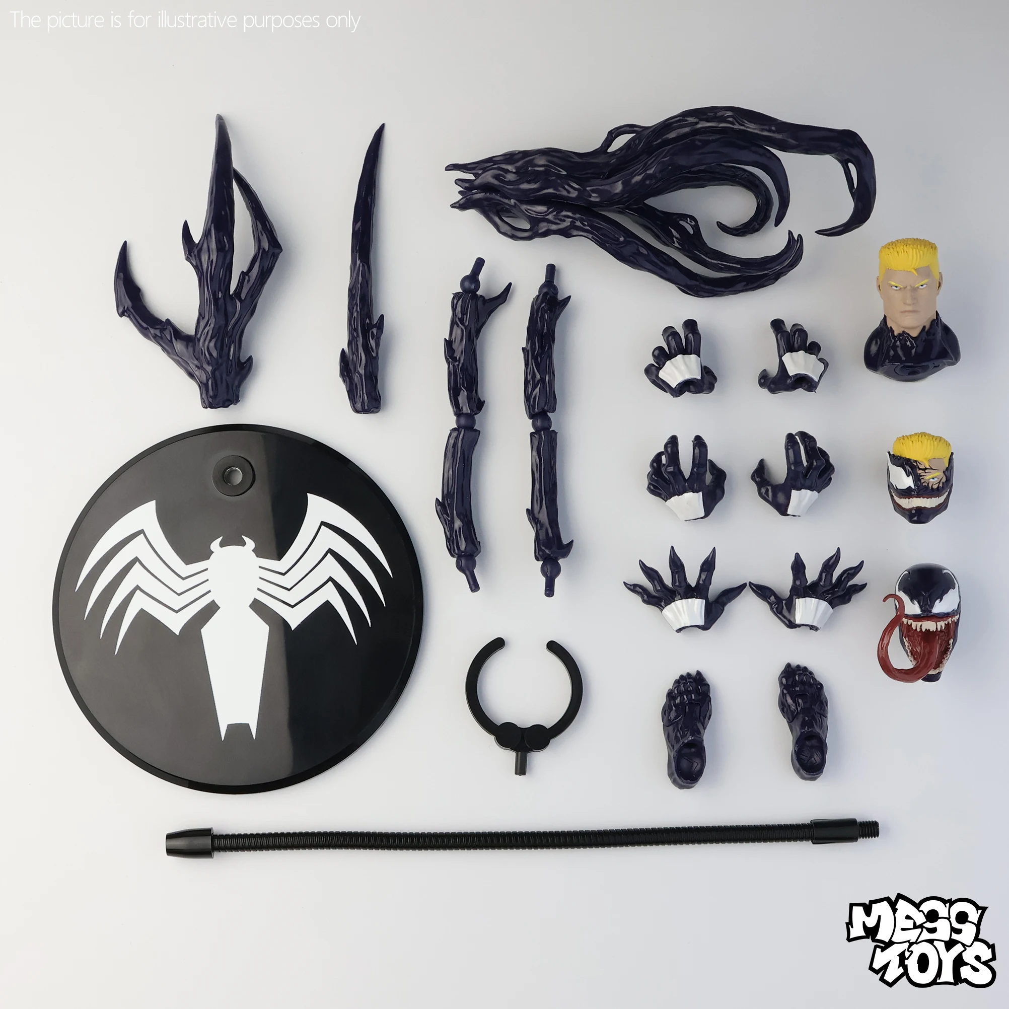Mess Toys Lethal Neighbor Venom Anime Action Figure Black Spider Man Spider-Man Action Figure Gifts Toys