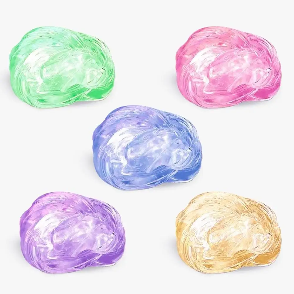 2026 Lab Putty Crystal Clear Glass Best Thinking Smart Crazy Stress Putty with Tin, Sensory & Bouncing Toy Children Gifts