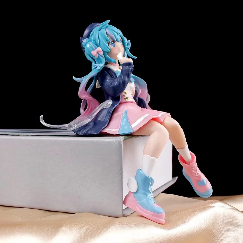 New Anime Hatsune Miku Action Figure Kawaii Collection Model Pink Sakura Kawaiii Doll Collectible Toys Cake Decor