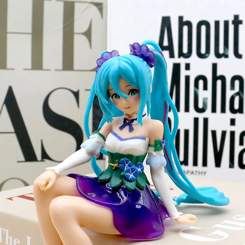 New Anime Hatsune Miku Action Figure Kawaii Collection Model Pink Sakura Kawaiii Doll Collectible Toys Cake Decor