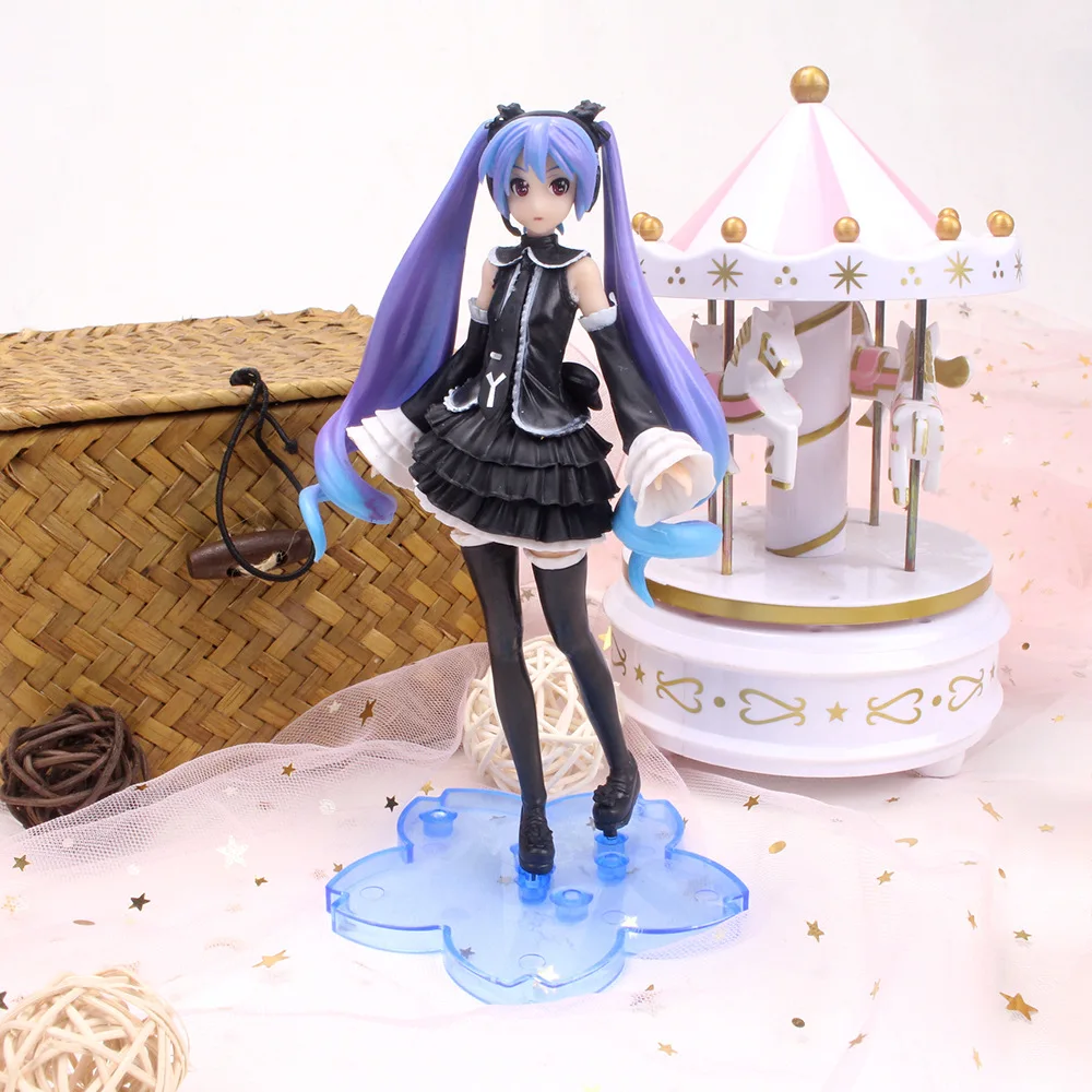 New Anime Hatsune Miku Action Figure Kawaii Collection Model Pink Sakura Kawaiii Doll Collectible Toys Cake Decor